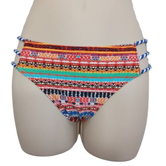 Women Two-Piece Swimsuits High Neck Tops & Brief Bottoms Multi-color - Picture 3 of 16